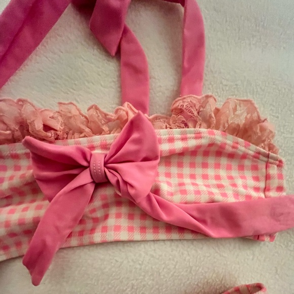 Mia Belle Girls Gingham Bikini - Picture 2 of 7